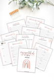 Essential Oil Recipes Blank Recipe Binder- Rainbow Design