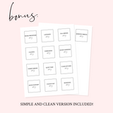 Printable Essential Oil Labels- Room Spray Collection