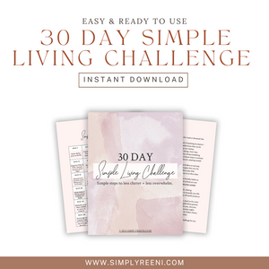 30 Day Simple Living Challenge