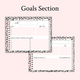 2022 Digital Planner | Leopard Edition Goals Section
