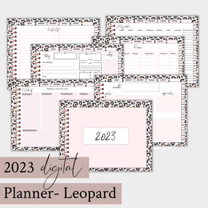 2023 Digital Planner  Leopard