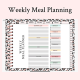 Undated Digital Planner Weekly Meal Plan